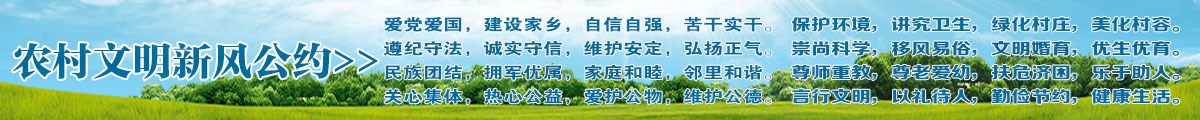 硯山縣農村文明新風公約